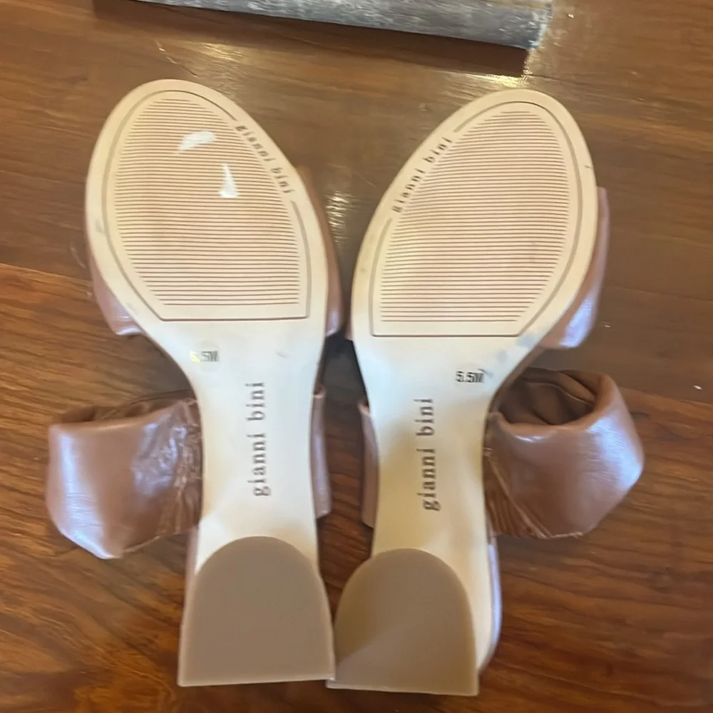 Gianni Bini Brown Women's Heeled Sandals